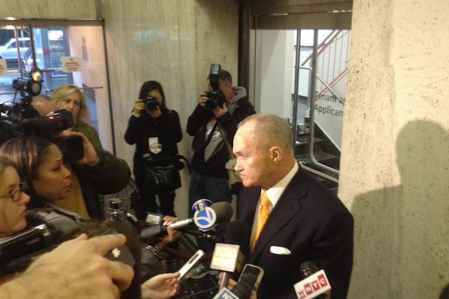 Kelly addresses reporters after the hearing at 250 Broadway